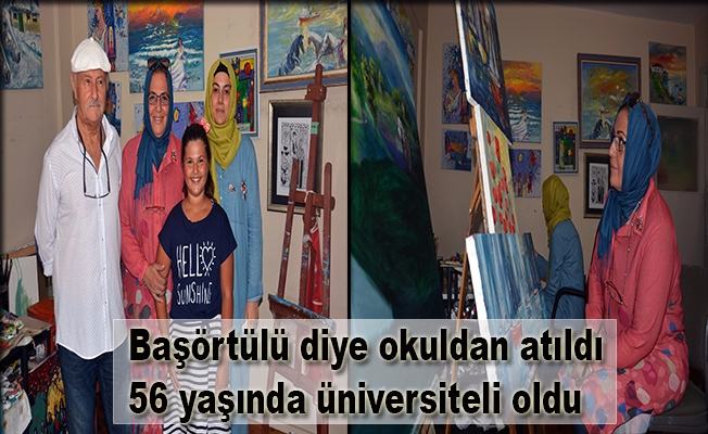 Başörtülü diye okuldan atıldı, 56 yaşında üniversiteli oldu Başörtülü diye okuldan atıldı, 56 yaşında üniversiteli oldu