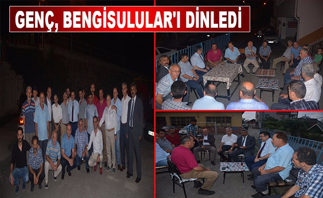Genç, Bengisulular'ı dinledi Genç, Bengisulular'ı dinledi