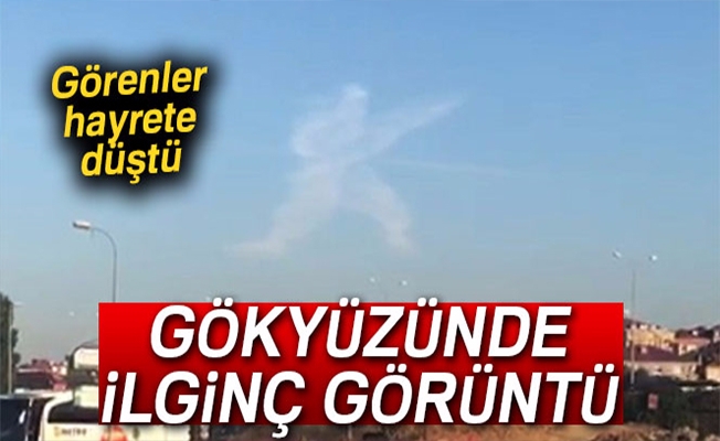 Sancaktepe’de gökyüzünde ilginç görüntü Sancaktepe’de gökyüzünde ilginç görüntü