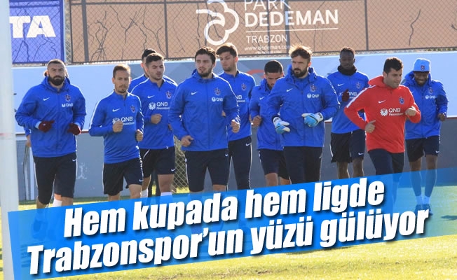Hem kupada hem ligde Trabzonspor'un yüzü gülüyor Hem kupada hem ligde Trabzonspor'un yüzü gülüyor