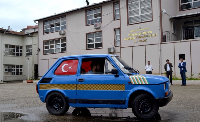 Hurda araçtan elektrikli otomobil ürettiler Hurda araçtan elektrikli otomobil ürettiler