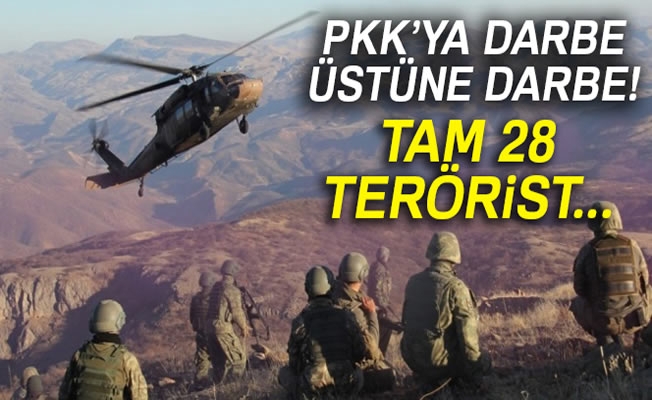 İçişleri Bakanlığı: 28 terörist etkisiz hale getirildi... İçişleri Bakanlığı: 28 terörist etkisiz hale getirildi...