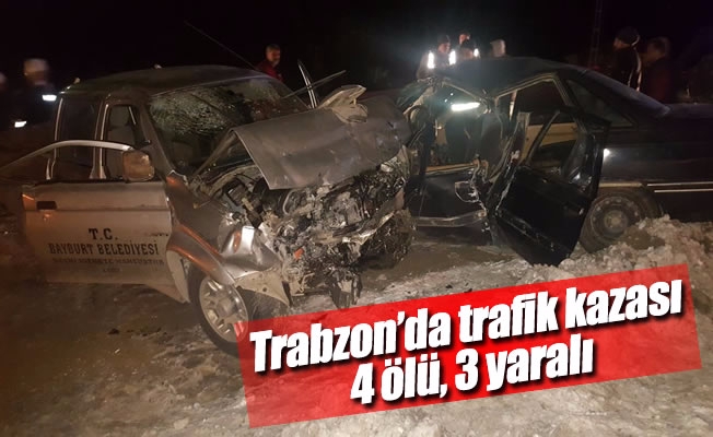Trabzon'da trafik kazası: 4 ölü, 3 yaralı Trabzon'da trafik kazası: 4 ölü, 3 yaralı
