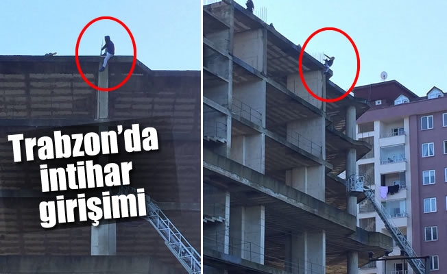 İnşaat halindeki binanın çatısına çıkarak intihar etmek istedi İnşaat halindeki binanın çatısına çıkarak intihar etmek istedi