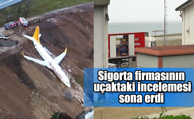 Sigorta firmasının pistten çıkan uçaktaki incelemesi sona erdi Sigorta firmasının pistten çıkan uçaktaki incelemesi sona erdi