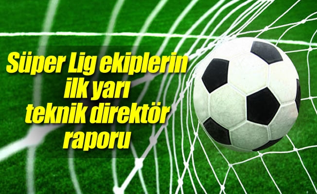 Süper Lig ekiplerinin ilk yarı teknik direktör raporu Süper Lig ekiplerinin ilk yarı teknik direktör raporu