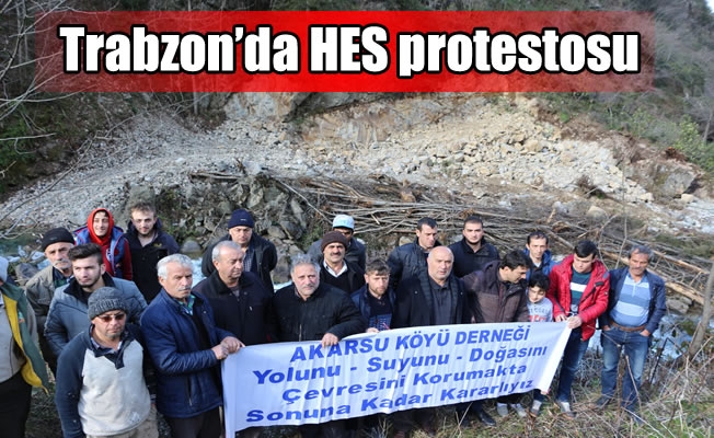 Trabzon’da HES protestosu