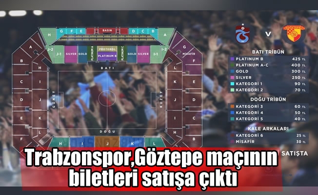 Trabzonspor-Göztepe maçı biletleri satışa sunuldu
