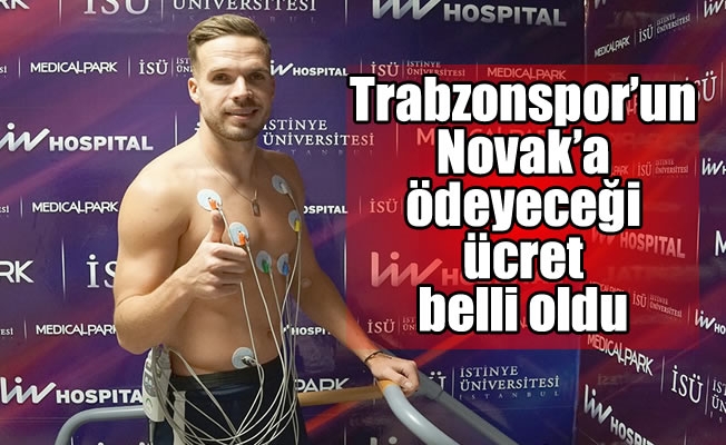 Trabzonspor'un Novak'a ödeyeceği ücret belli oldu