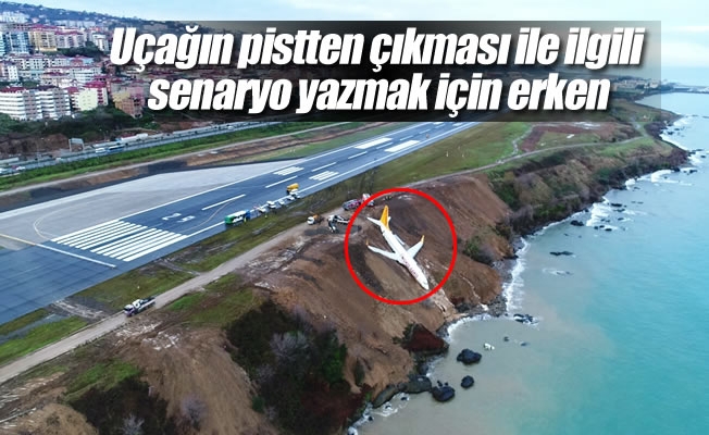 Uçağın pistten çıkması ile ilgili senaryo yazmak için erken Uçağın pistten çıkması ile ilgili senaryo yazmak için erken
