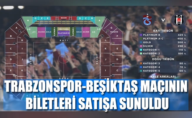 Trabzonspor-Beşiktaş maçının biletleri satışta