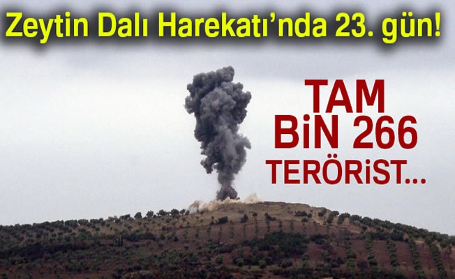 TSK: Etkisiz hale getirilen terörist sayısı bin 266 oldu