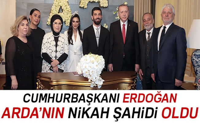 Cumhurbaşkanı Erdoğan, Arda Turan’ın nikah şahidi oldu