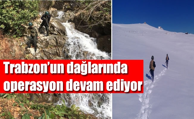 Trabzon'un dağlarında aranmadık yer bırakmıyorlar
