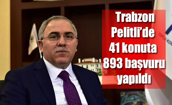 Trabzon Pelitli’de 41 konuta 893 başvuru yapıldı