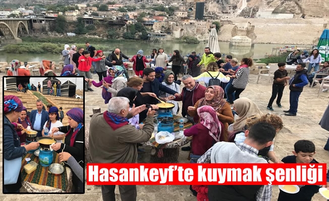 Hasankeyf'te kuymak şenliği Hasankeyf'te kuymak şenliği