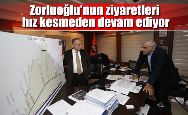 Zorluoğlu'nun ziyaretleri hız kesmeden devam ediyor Zorluoğlu'nun ziyaretleri hız kesmeden devam ediyor