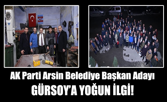 Gürsoy'ya yoğun ilgi Gürsoy'ya yoğun ilgi