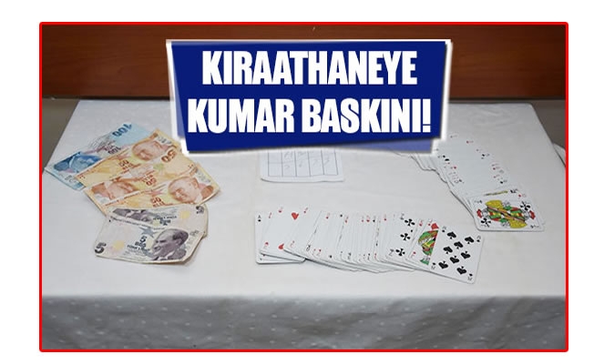 Trabzon'da kıraathaneye kumar baskını Trabzon'da kıraathaneye kumar baskını