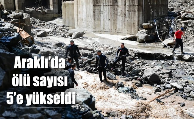 Araklı'da ölü sayısı 5'e yükseldi Araklı'da ölü sayısı 5'e yükseldi