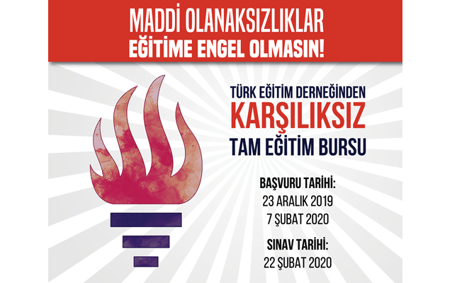 Ted'den başarılı öğrencilere "Tam Eğitim Bursu"