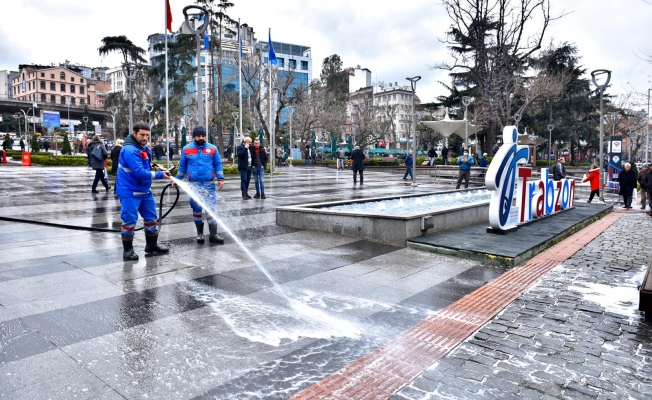 Trabzon'da koronavirüs ile mücadele devam ediyor Trabzon'da koronavirüs ile mücadele devam ediyor
