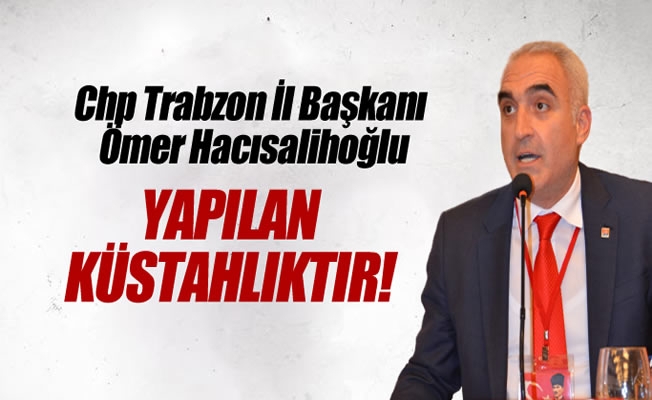 Yapılan küstahlıktır!