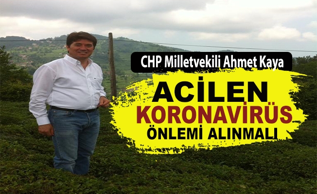 CHP Trabzon Milletvekili Ahmet Kaya, çayda yaklaşan hasat dönemine dikkat !