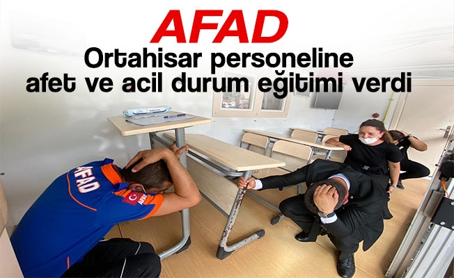 AFAD’dan Ortahisar personeline afet ve acil durum eğitimi! AFAD’dan Ortahisar personeline afet ve acil durum eğitimi!