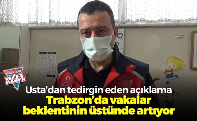 Usta'dan tedirgin eden açıklama: "Trabzon'da vakalar beklentinin üstünde artıyor"