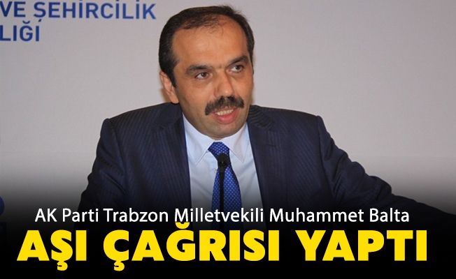 Muhammet Balta'dan aşı çağrısı Muhammet Balta'dan aşı çağrısı