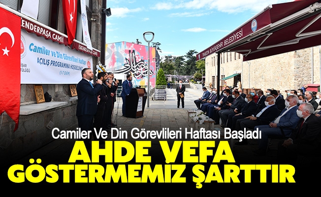 Camiler Ve Din Görevlileri Haftası Törenle Başladı Camiler Ve Din Görevlileri Haftası Törenle Başladı