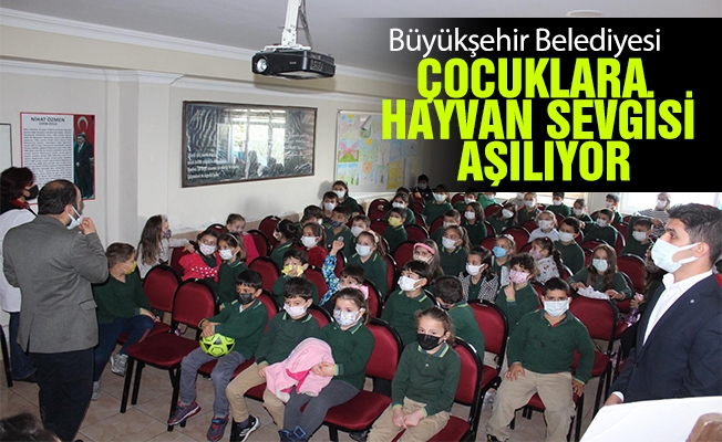 Büyükşehir Çocuklara Hayvan Sevgisi Aşılıyor Büyükşehir Çocuklara Hayvan Sevgisi Aşılıyor