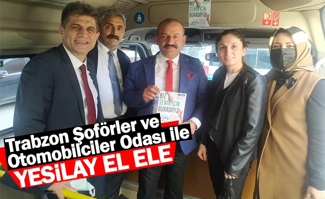 Trabzon Şoförler ve Otomobilciler Odası ile Yeşilay el ele