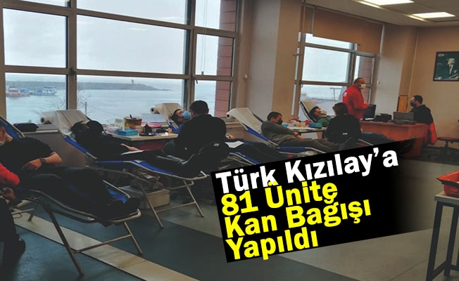 Türk Kızılay’a 81 Ünite Kan Bağışı Yapıldı