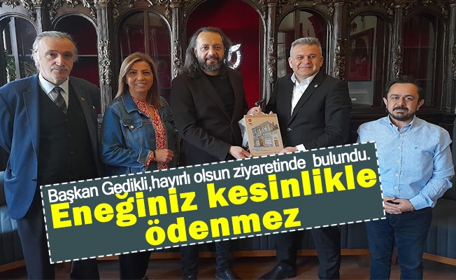 Başkan Gedikli, Gazeteciler Cemiyeti Başkanı Ersen Küçük’e hayırlı olsun ziyaretinde  bulundu.