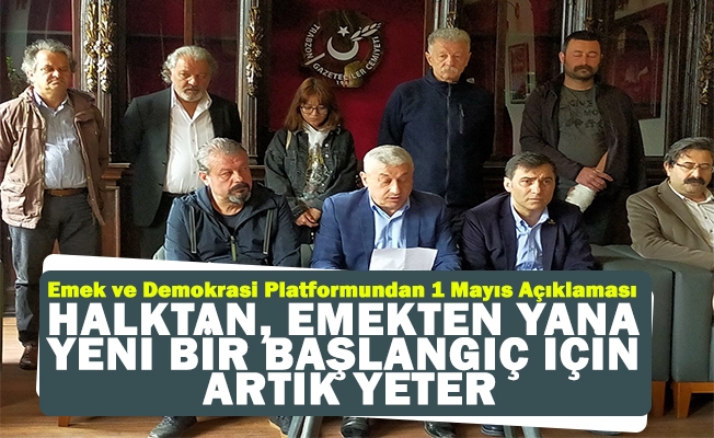 Trabzon Emek ve Demokrasi Platformundan 1 Mayıs Açıklaması
