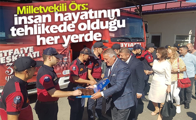 İYİ Parti Trabzon Milletvekili Dr. Hüseyin Örs, İtfaiyecilik Haftası nedeniyle Trabzon Büyükşehir Belediyesi İtfaiye Daire Başkanlığı'nı ziyaret etti.