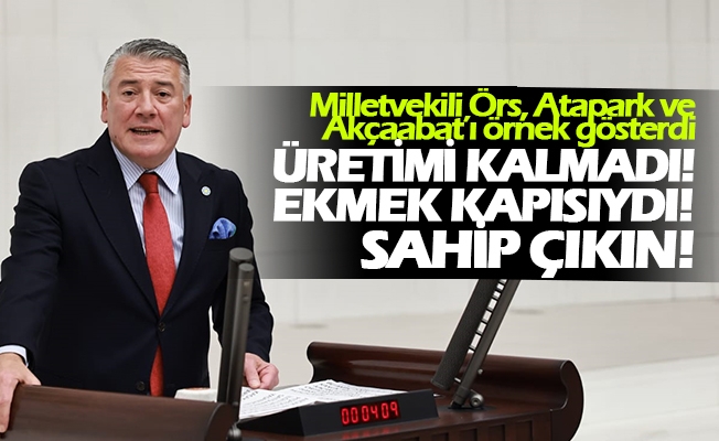 İYİ Parti Trabzon Milletvekili Hüseyin Örs , Atapark ve Akçaabat'taki TEKEL işletmelerini örnek gösterdi.
