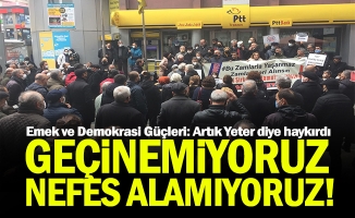 Trabzon Emek ve Demokrasi Platformu sokağa çıktı: Geçinemiyoruz