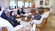 Türk Hemşireler Derneği Trabzon Şubesi Heyetinden, Rektör Çuvalcı'ya  Ziyaret.