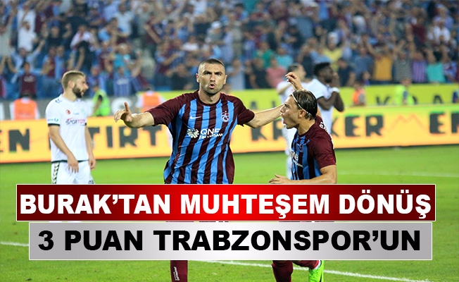 3 puan Trabzonspor'un
