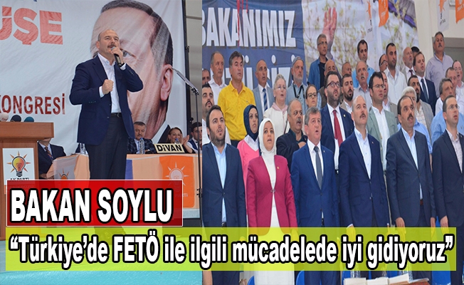 Bakan Soylu: “Türkiye’de FETÖ ile ilgili mücadelede iyi gidiyoruz”