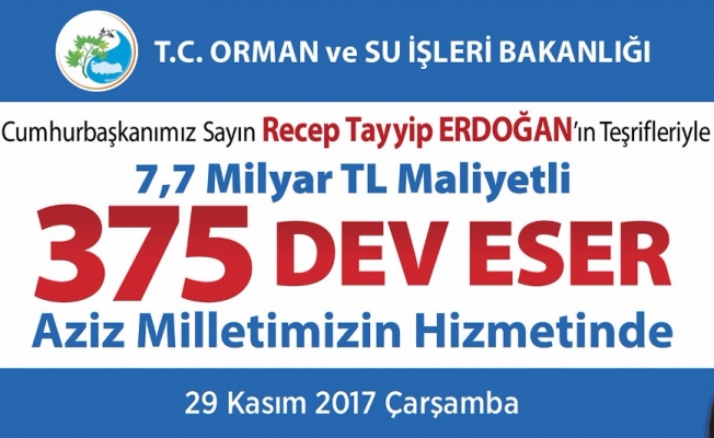 Cumhurbaşkanı Erdoğan’ın Hizmete alacağı eserlerden Trabzon’da payını alacak