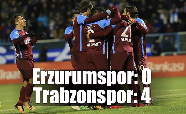 Erzurumspor: 0 - Trabzonspor: 4