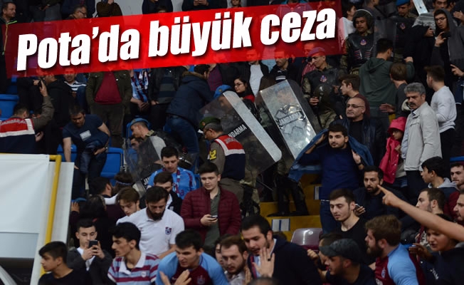 Potada Trabzonspor'a ceza