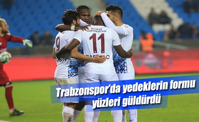Trabzonspor'da yedeklerin formu yüzleri güldürdü