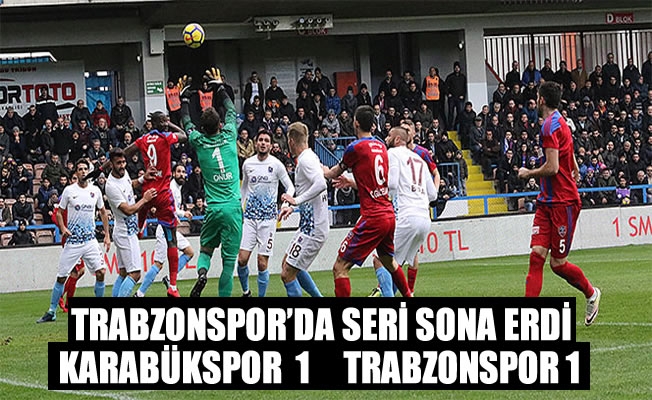 Trabzonsporda  seri sona erdi