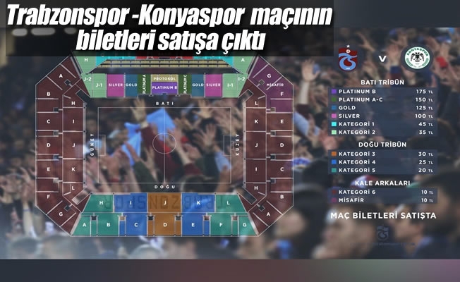 Trabzonspor -Konyaspor maçının biletleri satışa çıktı