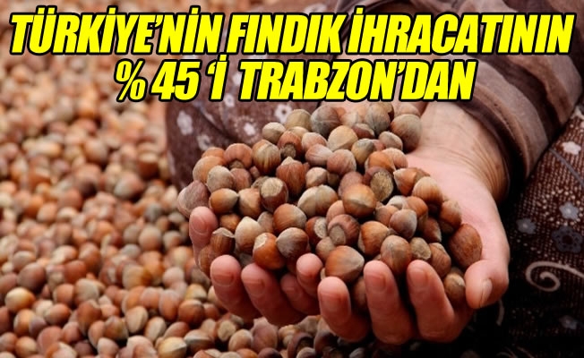Türkiye’nin Fındık İhracatının % 45’i Trabzon’dan